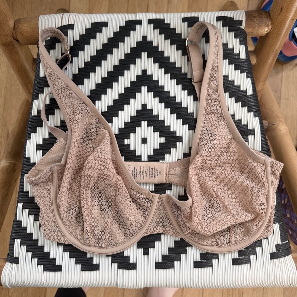 ThirdLove Blush Mesh Unlined Underwire Bra
